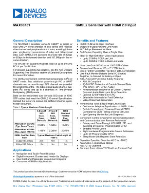 MAX96751 datasheet cover page