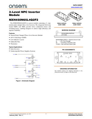 NXH450N65L4Q2F2SG 数据手册首页
