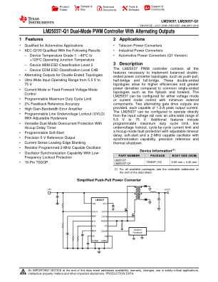LM25037-Q1 datasheet cover page