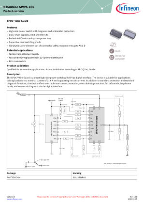 BTS80022-SWPA-1ES datasheet cover page