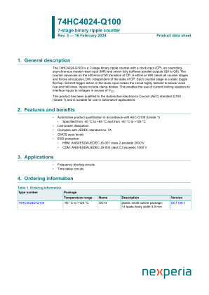 74HC4024D-Q100J datasheet cover page