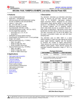ADC3543 datasheet cover page
