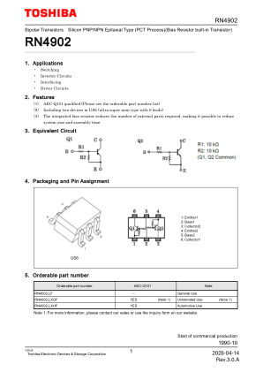 RN4902 datasheet cover page