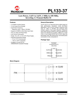 PL133-37TC 数据手册首页