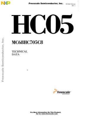 MC68HC705C8 datasheet cover page