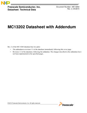 MC13202 数据手册首页