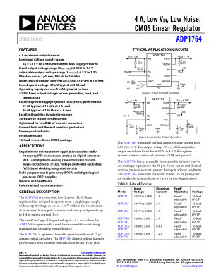 ADP1764 数据手册首页