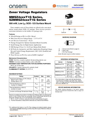MMSZ4678T1 数据手册首页