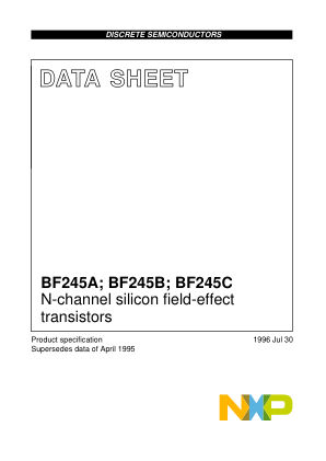 BF245A-B-C 数据手册首页