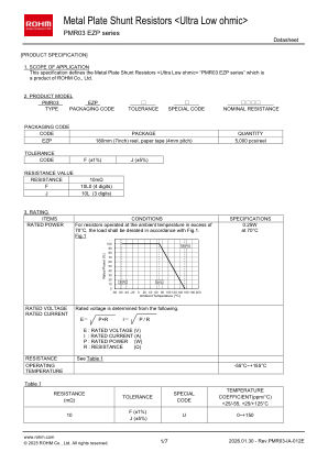 PMR03EZPJU10L 数据手册首页