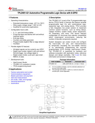 TPLD801-Q1 数据手册首页