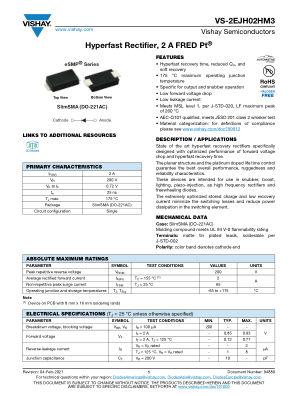 VS-2EJH02HM3 datasheet cover page