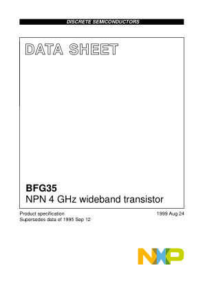 BFG35 数据手册首页