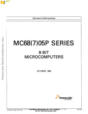 MC68-7-05P 数据手册首页
