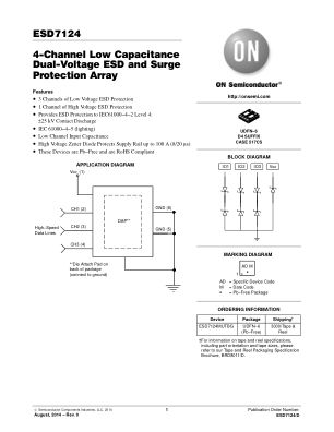 ESD7124 datasheet cover page