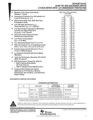 SN74CBT16212C 数据手册首页