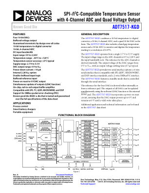 ADT7517-KGD datasheet cover page