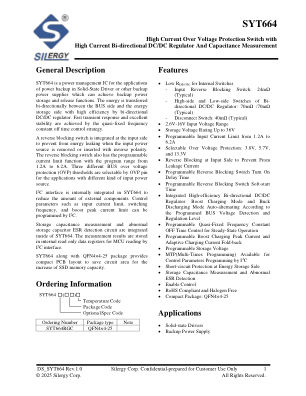 SYT664RGC datasheet cover page