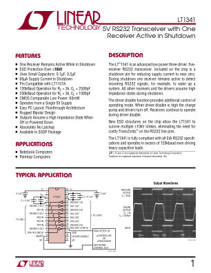 1341FA datasheet cover page