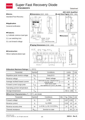 RF601BM2DFH 数据手册首页