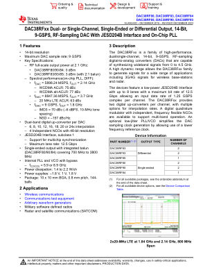 DAC38RF93 数据手册首页