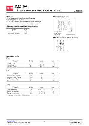 IMD10A datasheet cover page