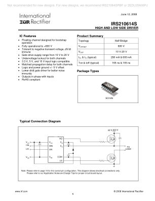 IRS210614S datasheet cover page