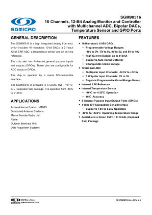 SGM90516 datasheet cover page