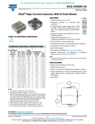 IHLE-4040DD-5A 数据手册首页
