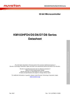 KM103HFD4 datasheet cover page