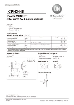 CPH3448 datasheet cover page