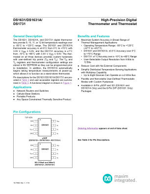 DS1631-DS1731 datasheet cover page