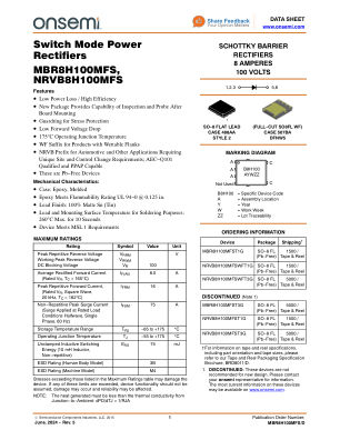 MBR8H100MFS 数据手册首页