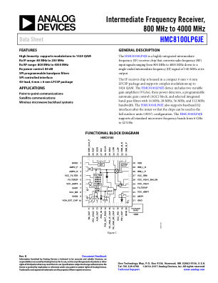 HMC8100 datasheet cover page