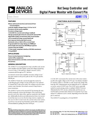 ADM1175 数据手册首页