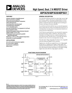 ADP3629 数据手册首页