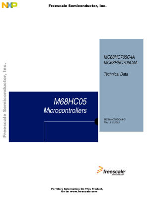 MC68HC705C4A datasheet cover page