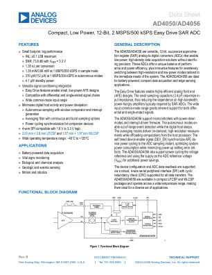 AD4050-AD4056 datasheet cover page