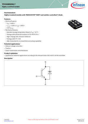 FZ1500R65KL7 datasheet cover page