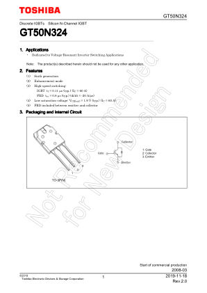 GT50N324 datasheet cover page