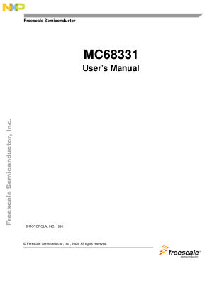 MC68331UM datasheet cover page