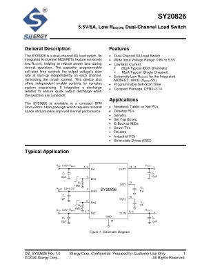 SY20826DUC datasheet cover page