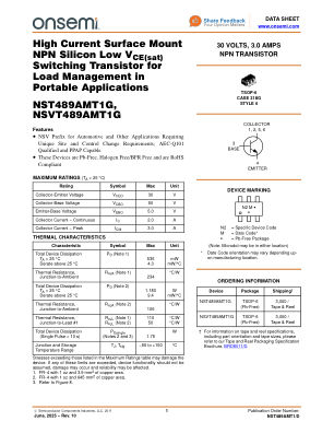 NST489AMT1 数据手册首页
