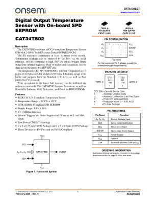CAT34TS02 datasheet cover page