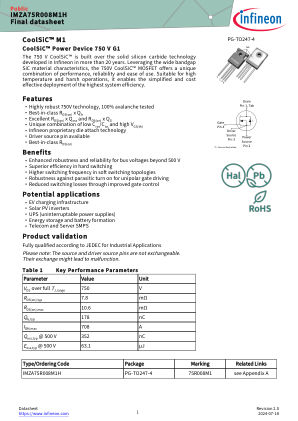 IMZA75R008M1H datasheet cover page