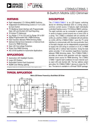 LT3965-3965-1 datasheet cover page