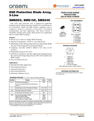 SMS05C 数据手册首页