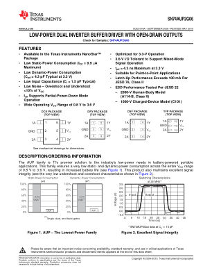 SN74AUP2G06 datasheet cover page