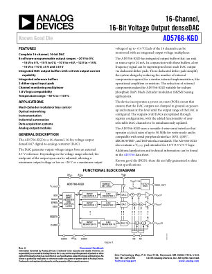 AD5766-KGD 数据手册首页