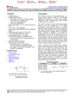 ISO6763 数据手册首页